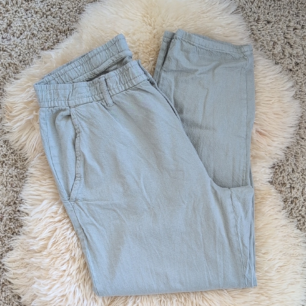 Zara Womens Light Green Pants